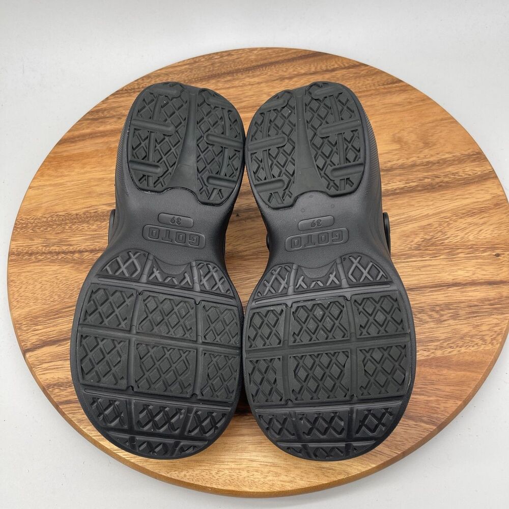 GOTO Mary Jane Sandals Womens Size 8 / 39 Black Casual Comfort Clogs - Picture 7 of 9